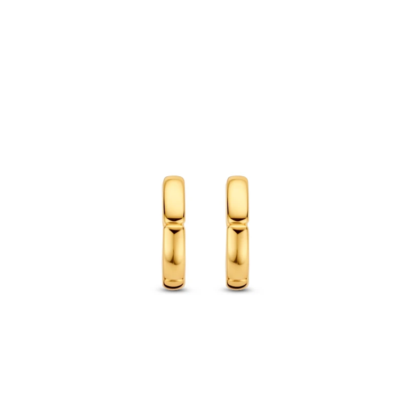Golden Link Huggie 15MM Earrings