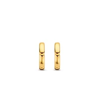 Golden Link Huggie 15MM Earrings