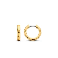 Golden Link Huggie 15MM Earrings
