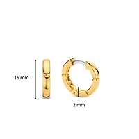 Golden Link Huggie 15MM Earrings