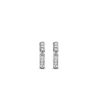 Pave Link Huggie 15MM Earrings