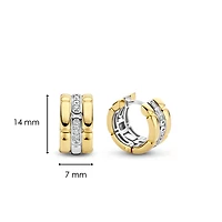 Link Triple Golden Huggie 14MM Earrings
