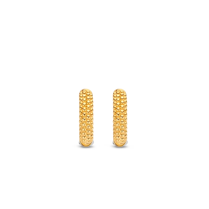 Urchin Golden 14MM Huggie Earrings