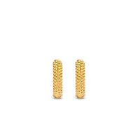 Urchin Golden 14MM Huggie Earrings
