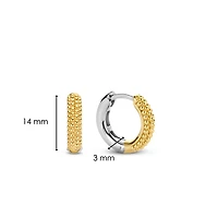 Urchin Golden 14MM Huggie Earrings