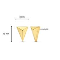Golden Rebel Stud Earrings
