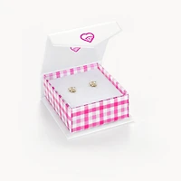 Kids Tiny Butterfly CZ Stud Earrings
