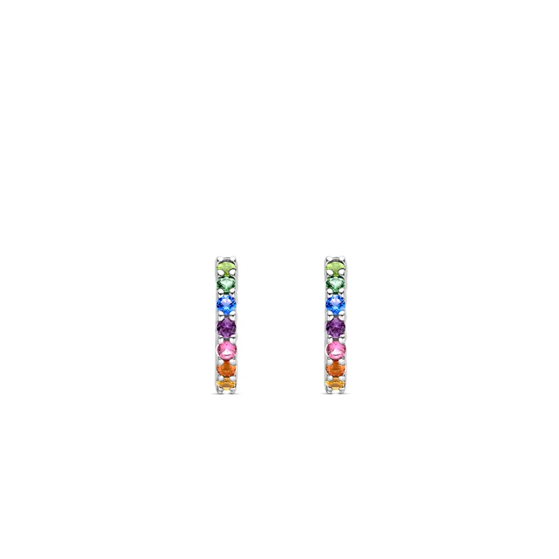 Rainbow 11mm Huggie Earrings