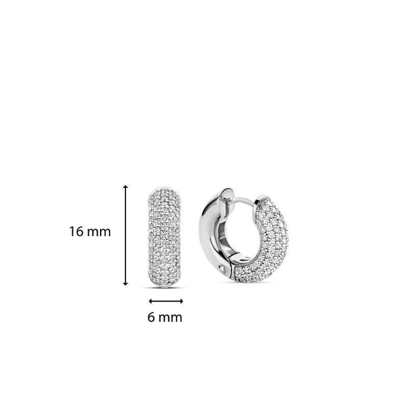 Signature 16mm Pave Earrings