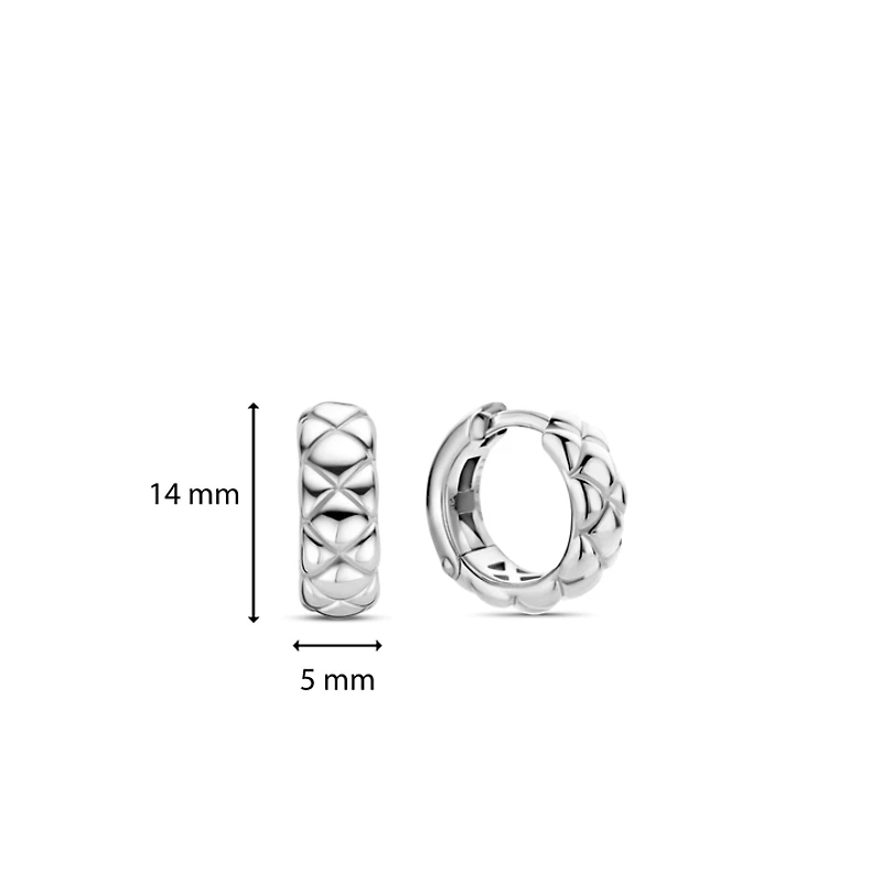Padded 14MM Huggie Earrings
