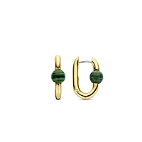 Bead Hardware Malachite Earrings