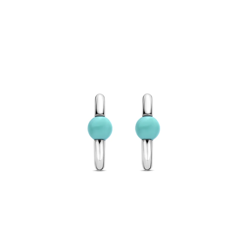 Bead Hardware Turquoise Earrings
