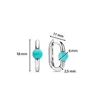 Bead Hardware Turquoise Earrings