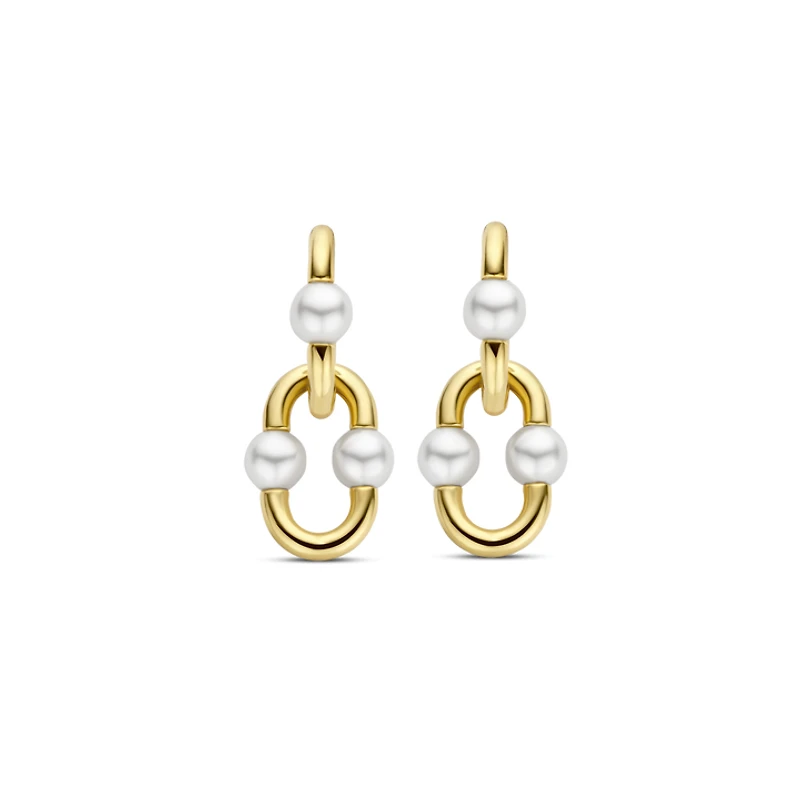 Bead Hardware Pearl Drop Earrings