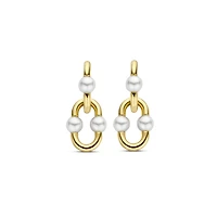 Bead Hardware Pearl Drop Earrings