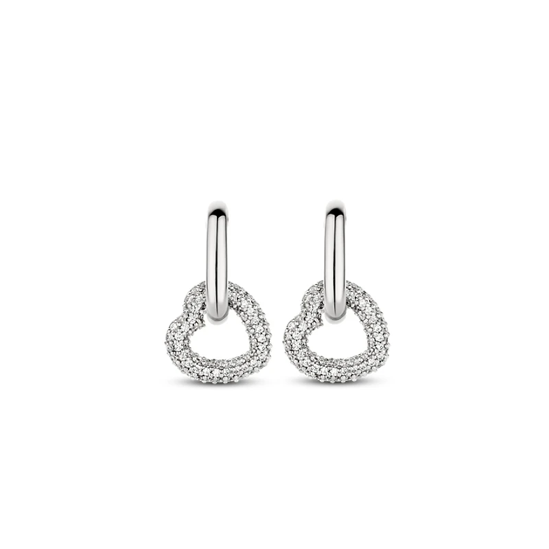 Unique Heart Charm Earrings