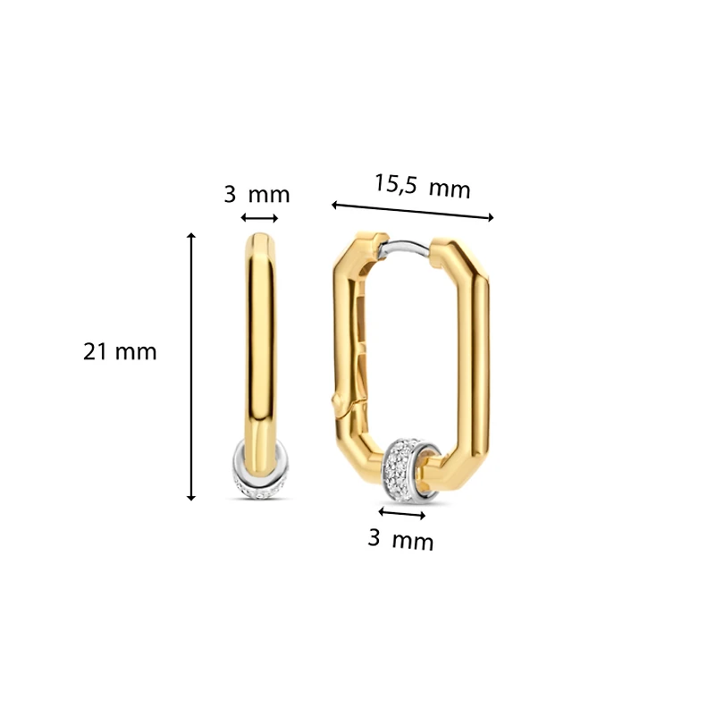 Classic Edge Huggie Earrings