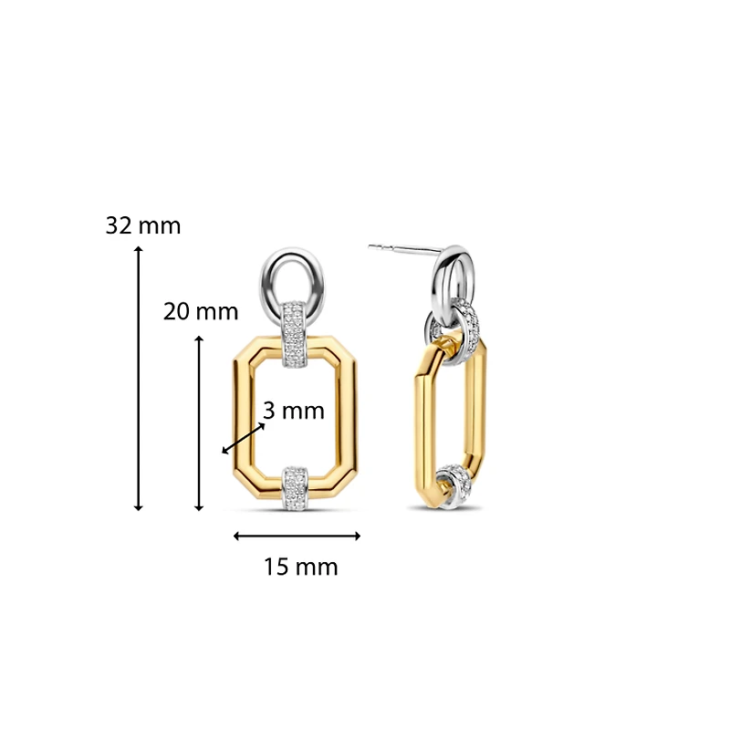 Classic Edge Drop Earrings