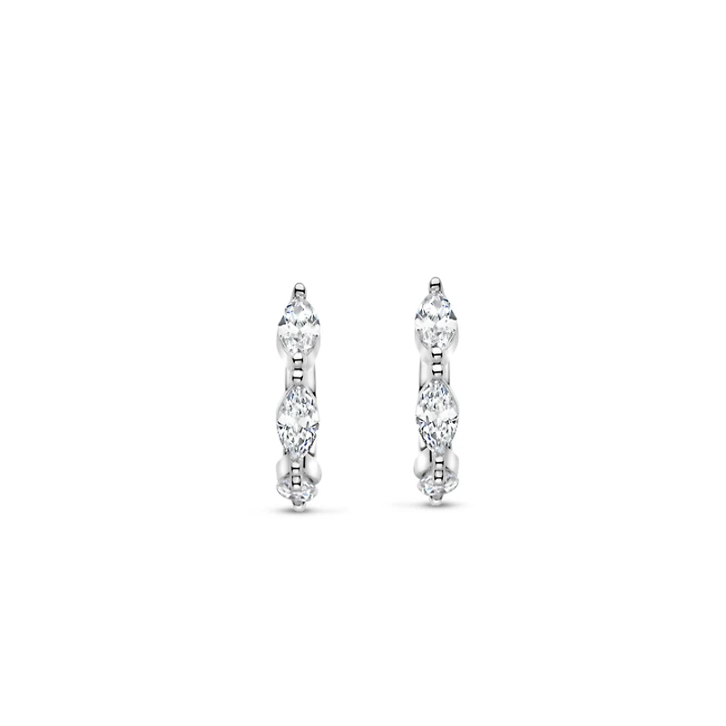 Marquise Huggie Earrings
