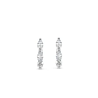Marquise Huggie Earrings