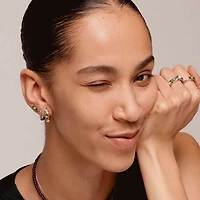 Reflexions Silver Huggie Earrings