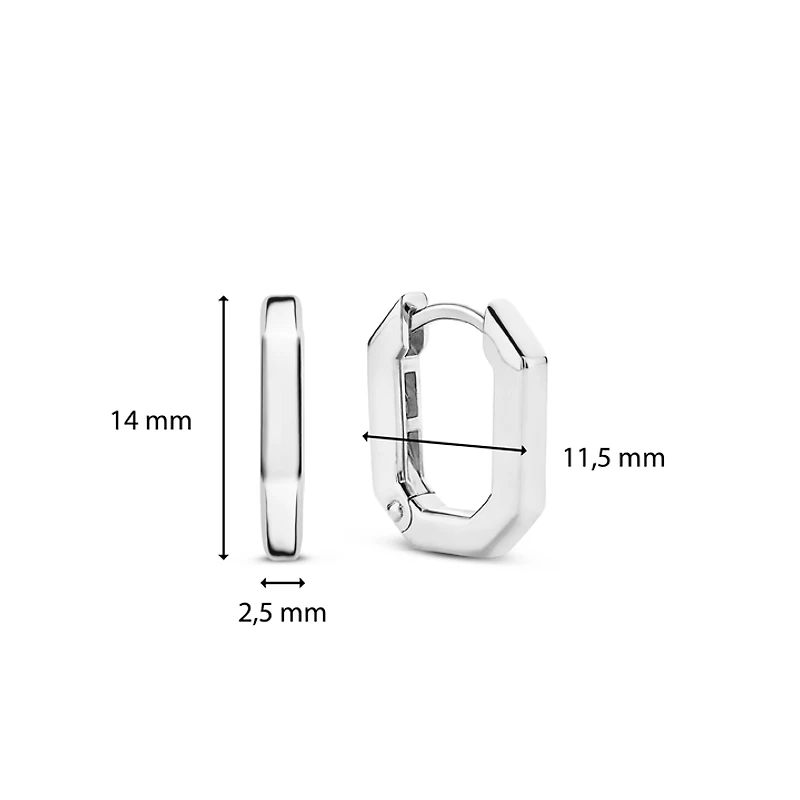 Reflexions Silver Huggie Earrings