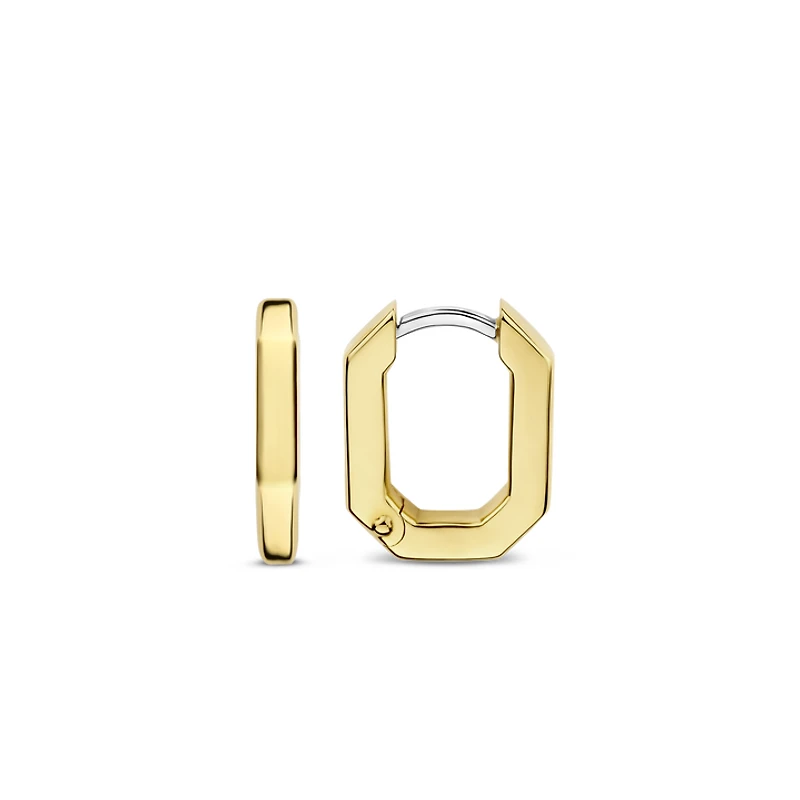 Reflexions Golden Huggie Earrings