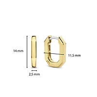 Reflexions Golden Huggie Earrings