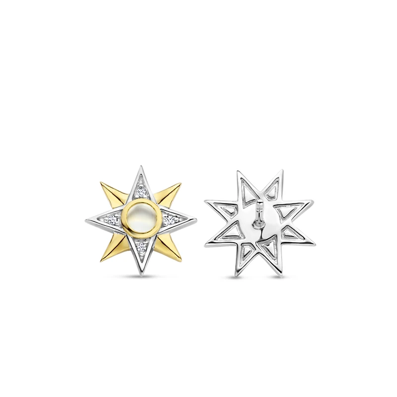 Star Compass Stud Earrings
