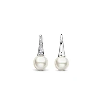 Cosmic Pearl Sparkling Earrings