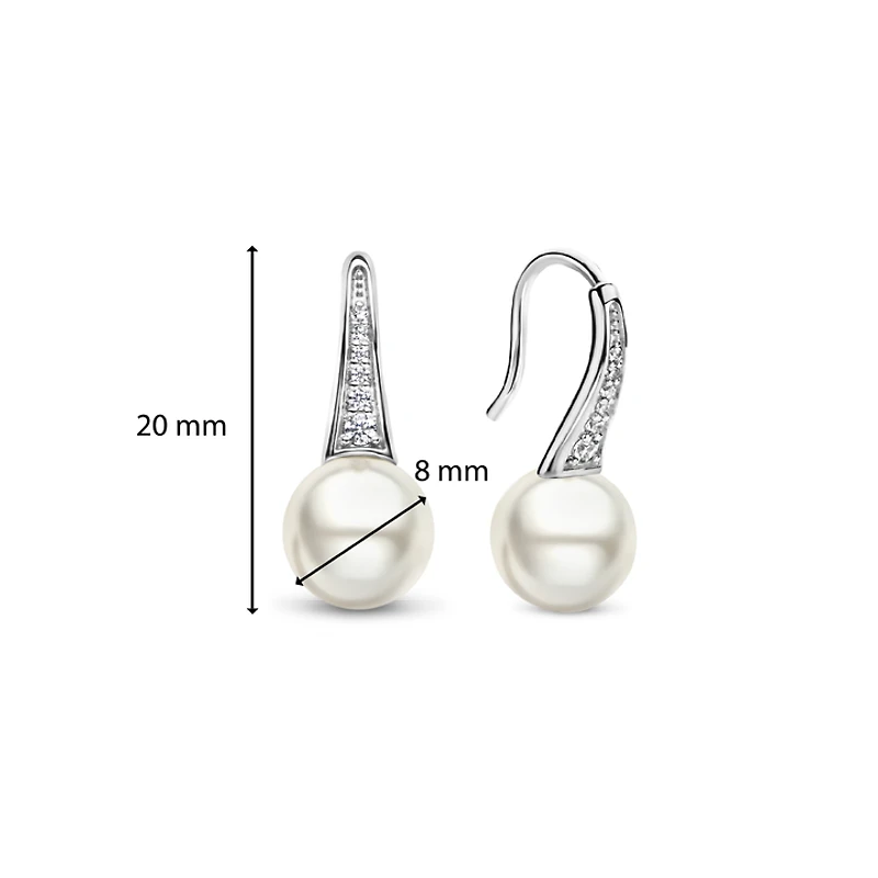 Cosmic Pearl Sparkling Earrings