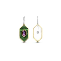 Celestial Malachite Dangle Earrings