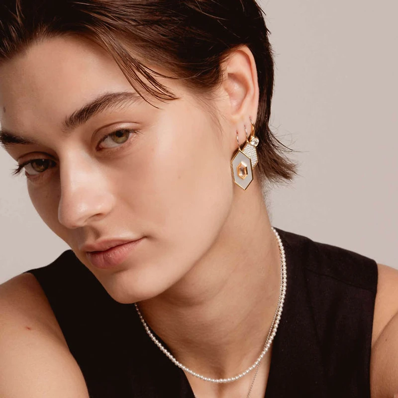 Celestial Pave Dangle Earrings