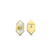 Celestial Mother Pearl Stud Earrings