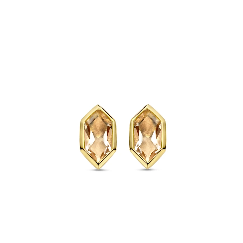 Celestial Peach Stud Earrings