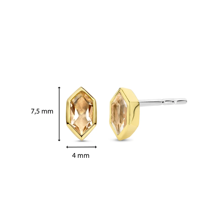 Celestial Peach Stud Earrings