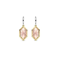 Celestial Peach Dangle Earrings