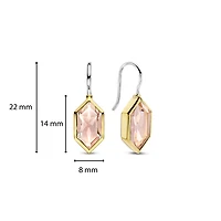 Celestial Peach Dangle Earrings