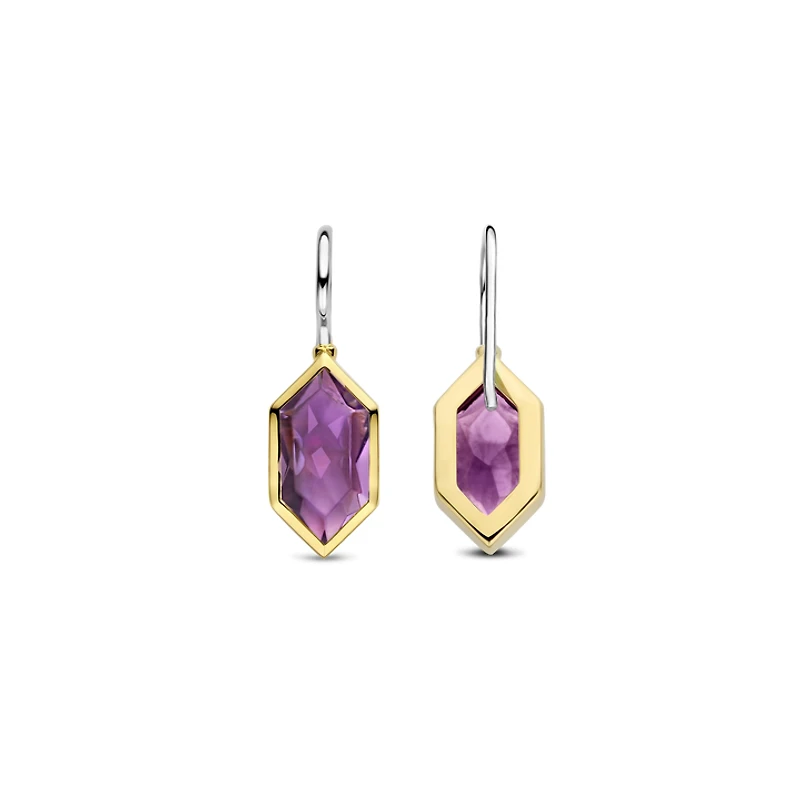 Celestial Violet Dangle Earrings