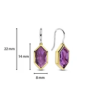 Celestial Violet Dangle Earrings
