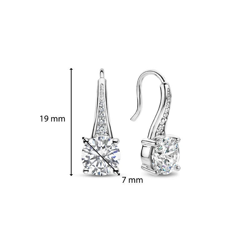 Brilliant Large Solitaire Earrings