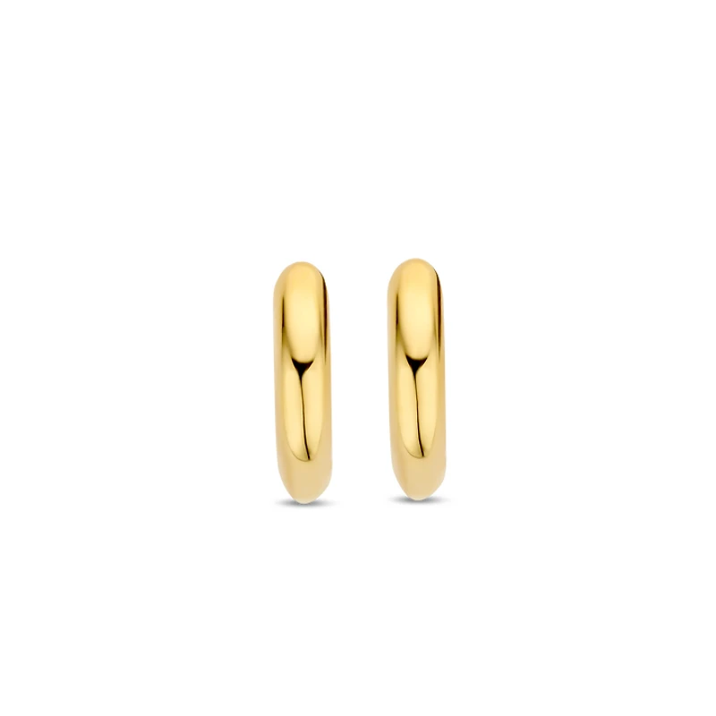 Basic 10MM Golden Huggie Earrings