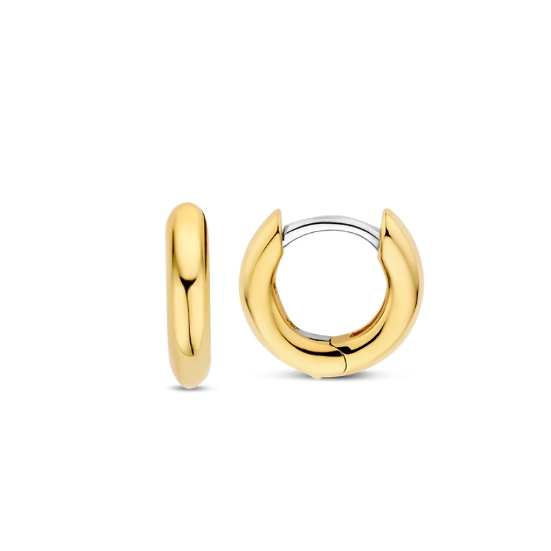 Basic 10MM Golden Huggie Earrings