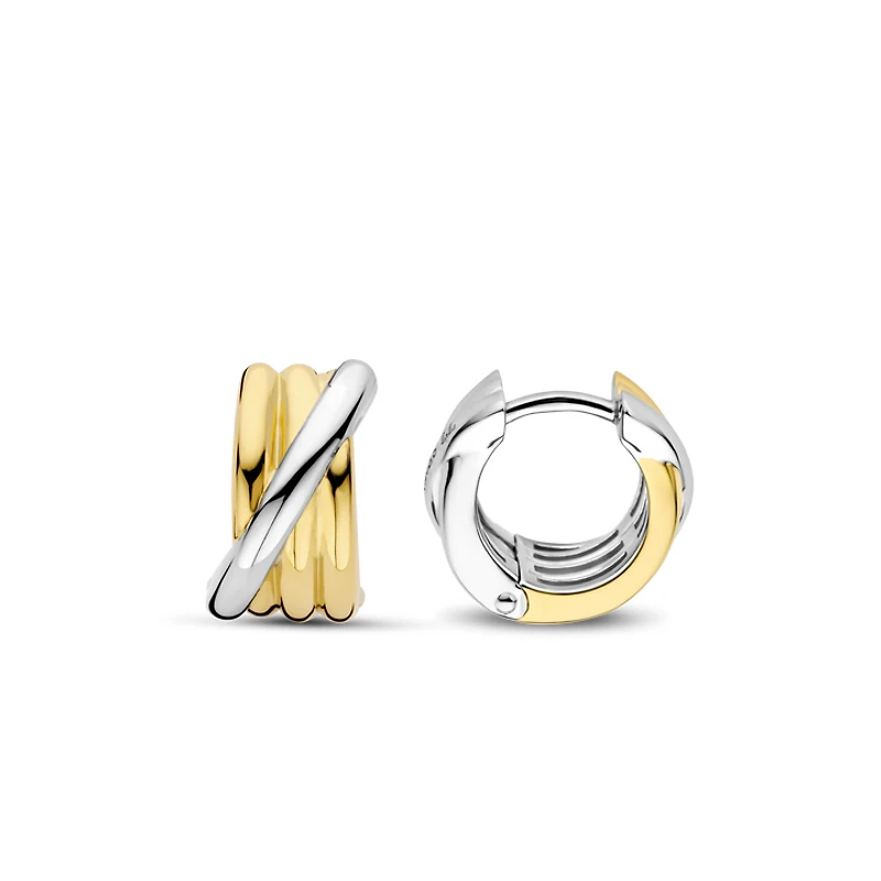 Entwined Two Tone Earrings