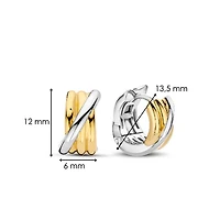 Entwined Two Tone Earrings