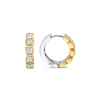 Asscher Huggie Earrings