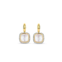 Cushion Quartz Earrings