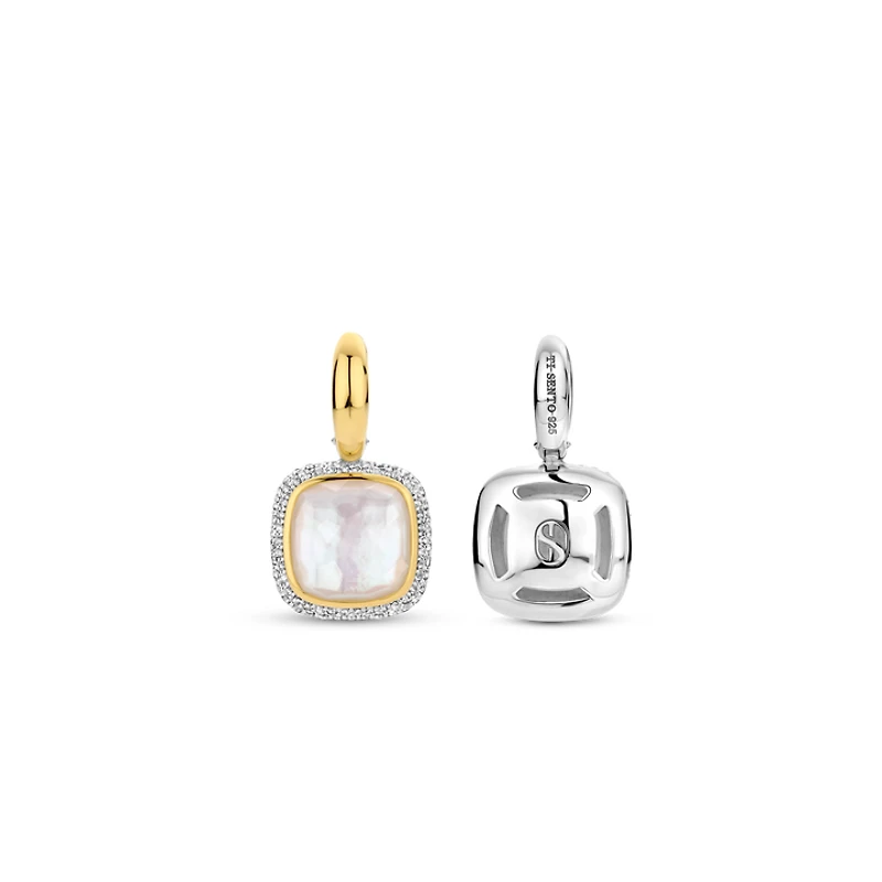 Cushion Quartz Earrings