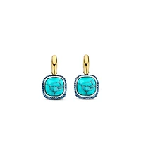 Cushion Turquoise Earrings