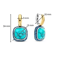 Cushion Turquoise Earrings